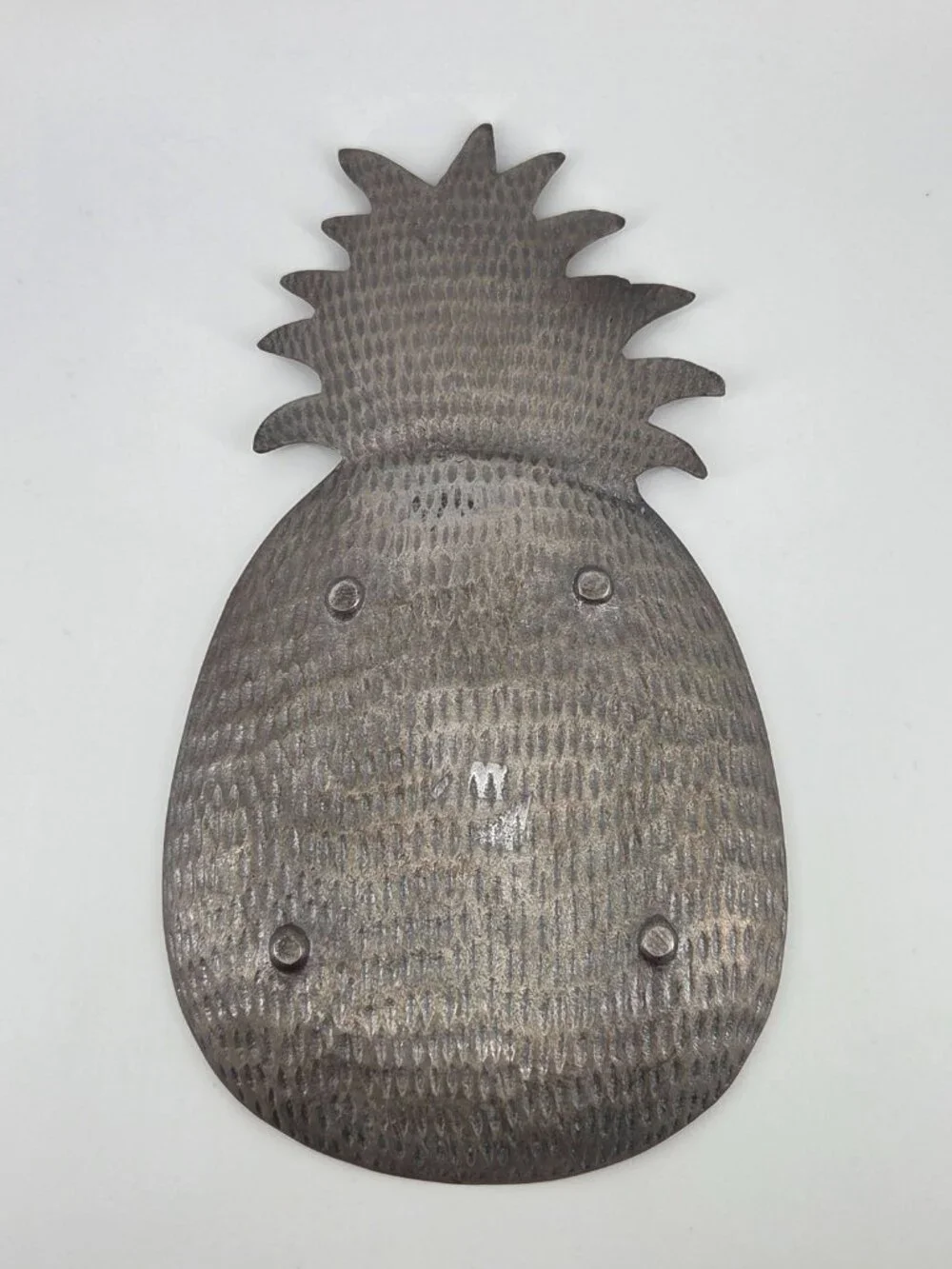 VTG Heavy Cast Metal Pineapple Dish 11